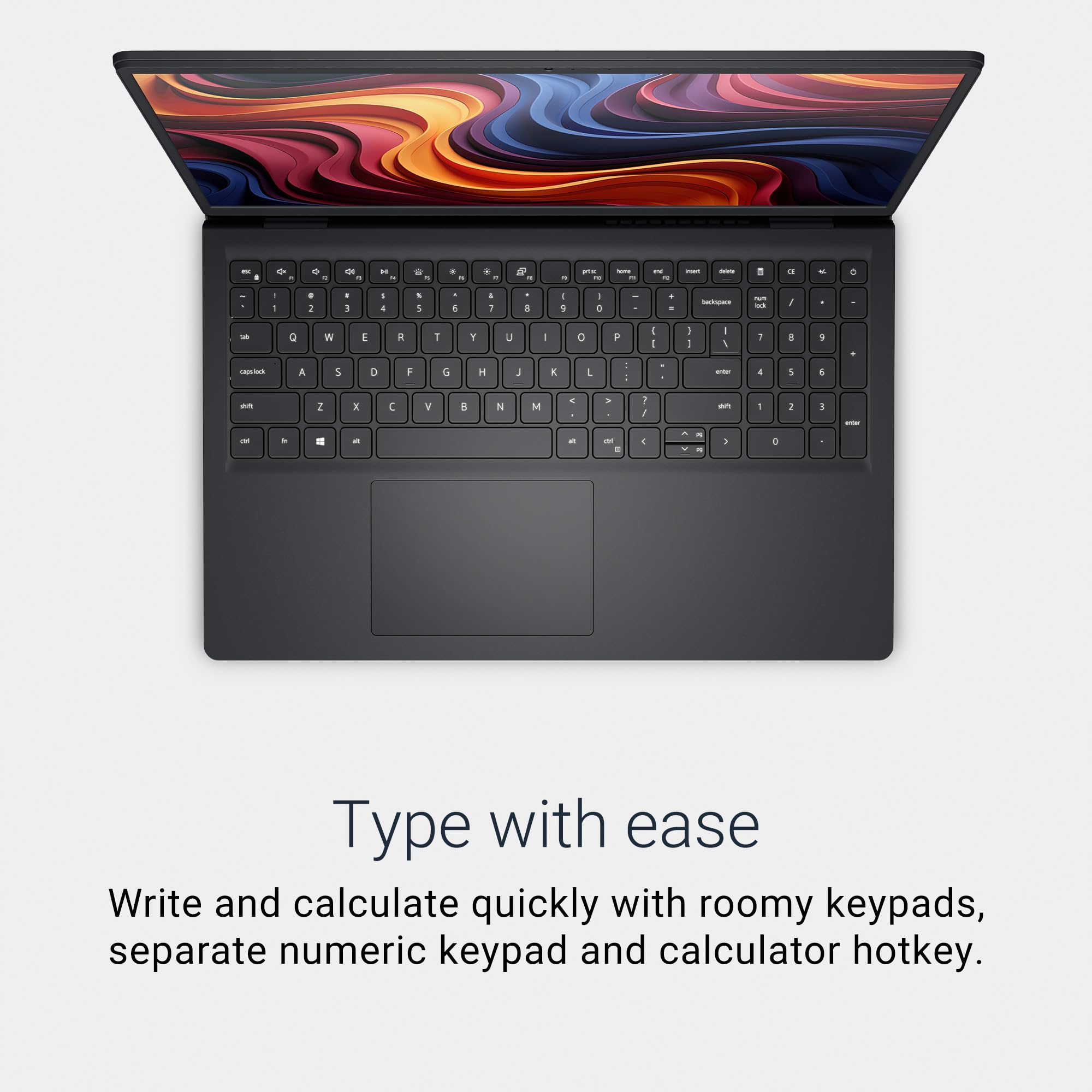Dell 15 Laptop DC15255-15.6-inch FHD 120Hz Display, AMD Ryzen 5-7520U, 8GB LPDDR5 RAM, 512GB SSD, Radeon 610M Graphics, Windows 11 Home, Onsite Service - Carbon Black - Image 4