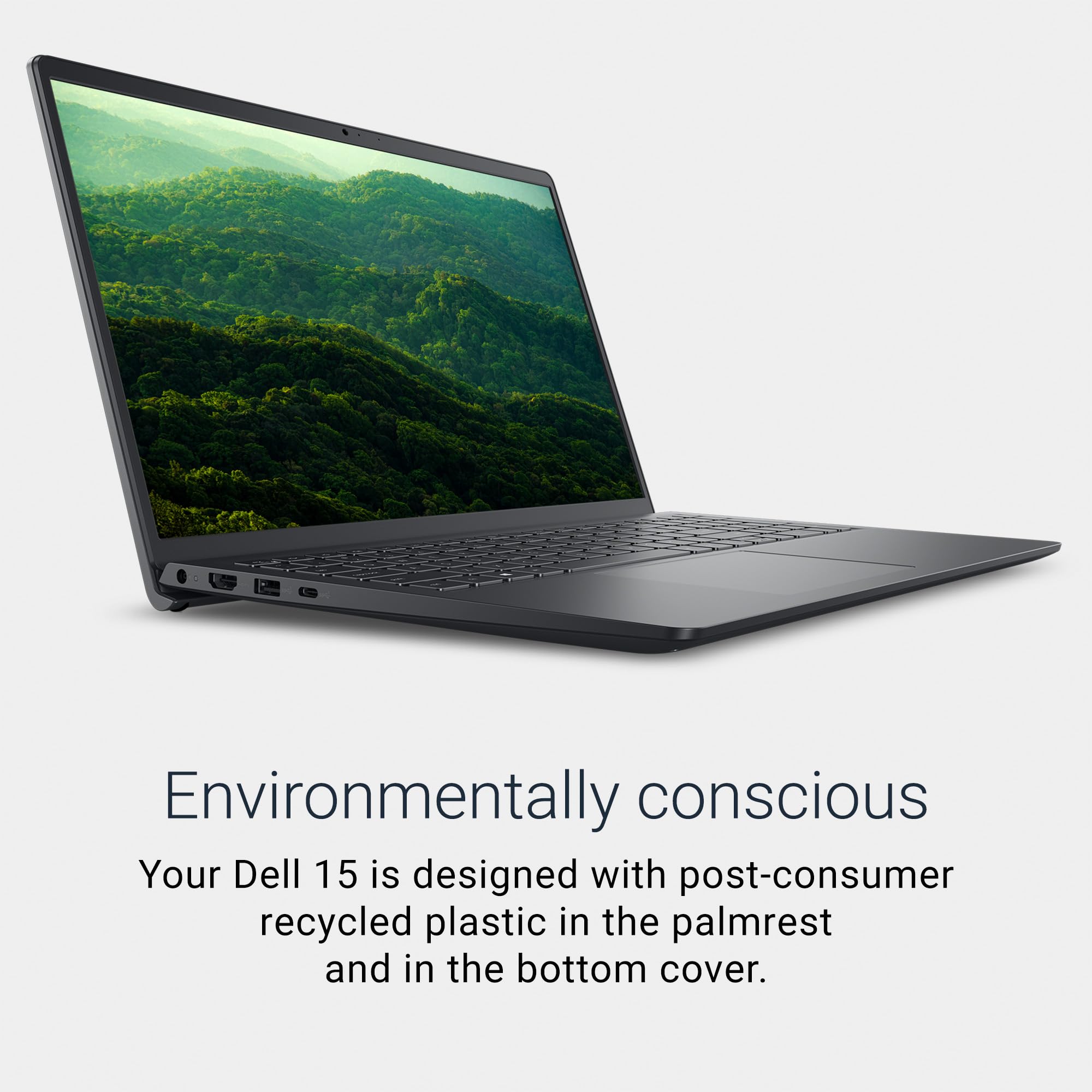 Dell 15 Laptop DC15255-15.6-inch FHD 120Hz Display, AMD Ryzen 5-7520U, 8GB LPDDR5 RAM, 512GB SSD, Radeon 610M Graphics, Windows 11 Home, Onsite Service - Carbon Black - Image 6